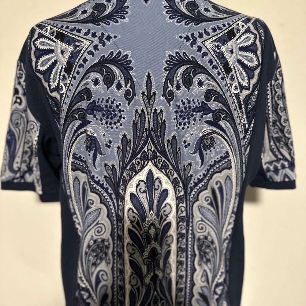 ETRO PAISLEY PRINT POLO SHIRT AUTHENTIC